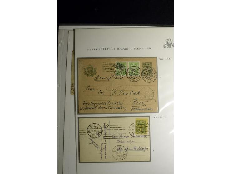 NORMSTEMPEL: AAHOF-ZVIDZIENA, umfangreiche Sammlung mit über 750 Briefen und Karten, alles sauber in 6 Alben