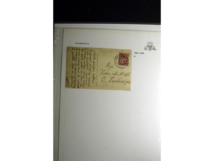NORMSTEMPEL: AAHOF-ZVIDZIENA, umfangreiche Sammlung mit über 750 Briefen und Karten, alles sauber in 6 Alben