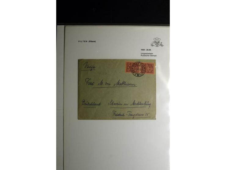 NORMSTEMPEL: AAHOF-ZVIDZIENA, umfangreiche Sammlung mit über 750 Briefen und Karten, alles sauber in 6 Alben