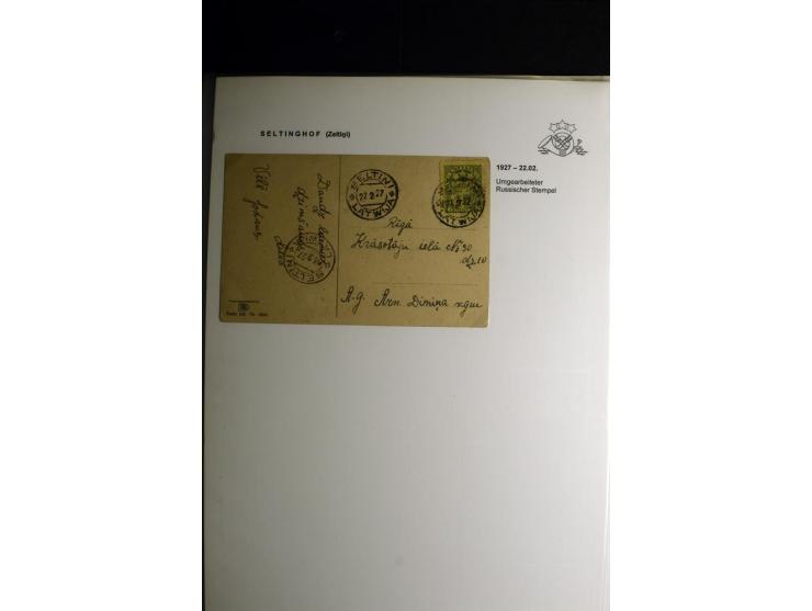 NORMSTEMPEL: AAHOF-ZVIDZIENA, umfangreiche Sammlung mit über 750 Briefen und Karten, alles sauber in 6 Alben