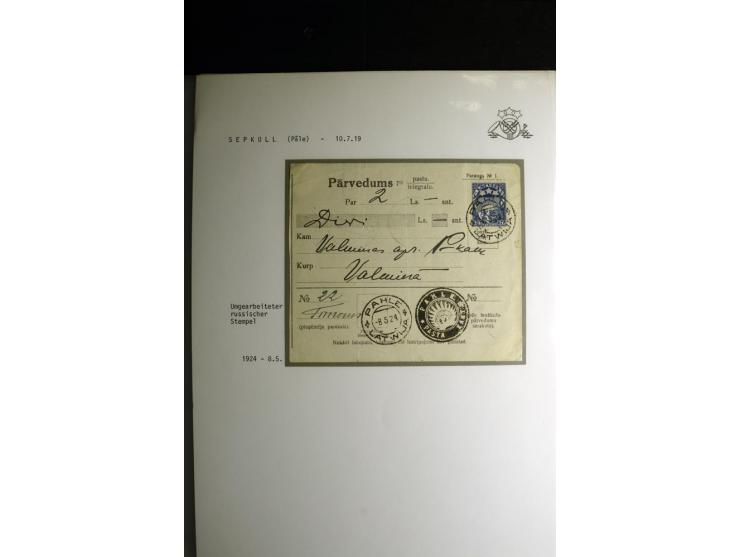 NORMSTEMPEL: AAHOF-ZVIDZIENA, umfangreiche Sammlung mit über 750 Briefen und Karten, alles sauber in 6 Alben