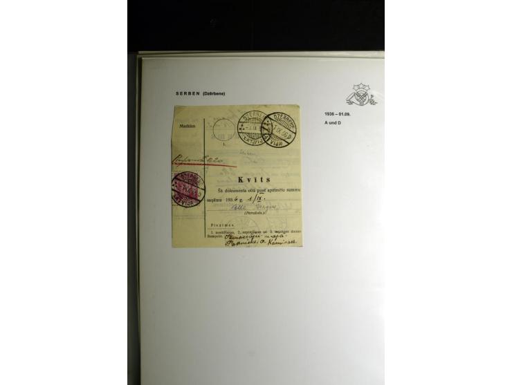 NORMSTEMPEL: AAHOF-ZVIDZIENA, umfangreiche Sammlung mit über 750 Briefen und Karten, alles sauber in 6 Alben