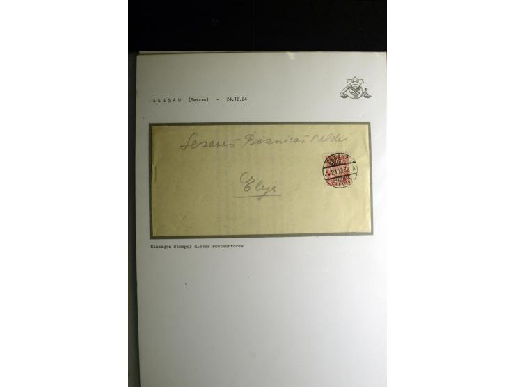 NORMSTEMPEL: AAHOF-ZVIDZIENA, umfangreiche Sammlung mit über 750 Briefen und Karten, alles sauber in 6 Alben