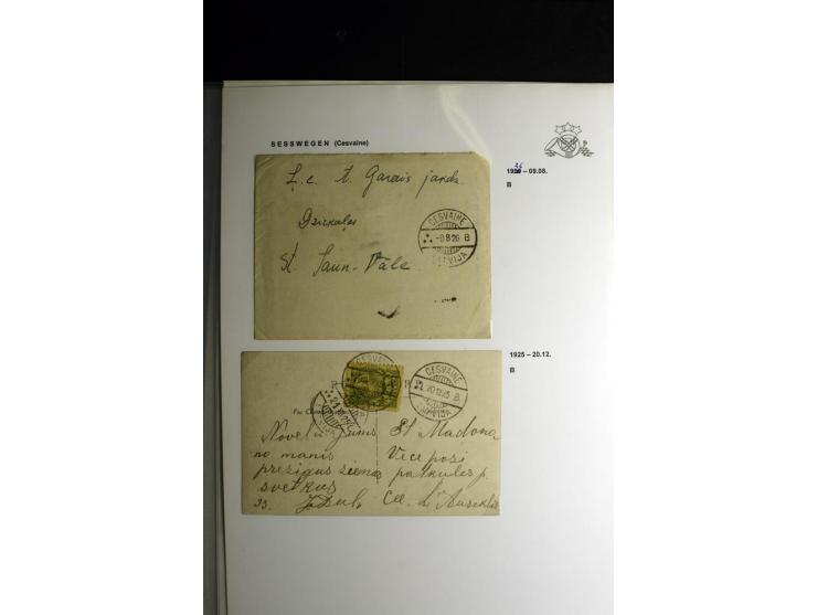 NORMSTEMPEL: AAHOF-ZVIDZIENA, umfangreiche Sammlung mit über 750 Briefen und Karten, alles sauber in 6 Alben