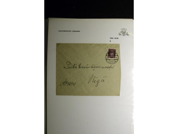 NORMSTEMPEL: AAHOF-ZVIDZIENA, umfangreiche Sammlung mit über 750 Briefen und Karten, alles sauber in 6 Alben