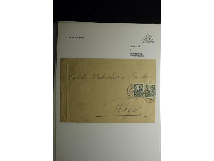 NORMSTEMPEL: AAHOF-ZVIDZIENA, umfangreiche Sammlung mit über 750 Briefen und Karten, alles sauber in 6 Alben