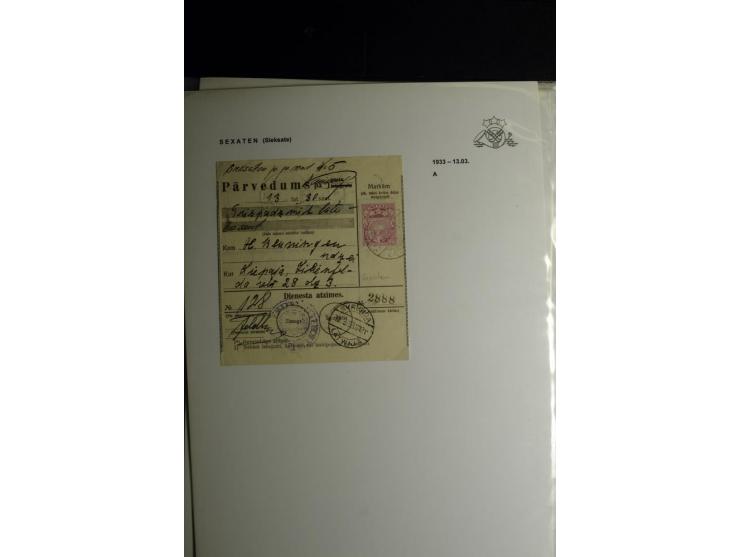NORMSTEMPEL: AAHOF-ZVIDZIENA, umfangreiche Sammlung mit über 750 Briefen und Karten, alles sauber in 6 Alben