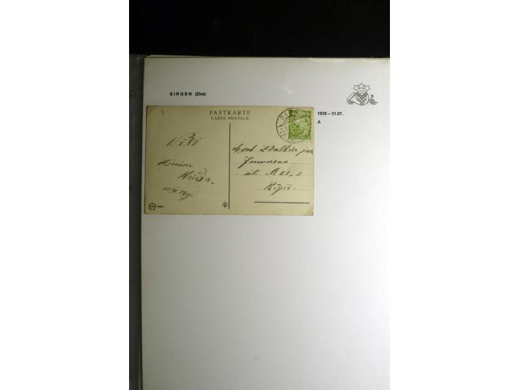 NORMSTEMPEL: AAHOF-ZVIDZIENA, umfangreiche Sammlung mit über 750 Briefen und Karten, alles sauber in 6 Alben