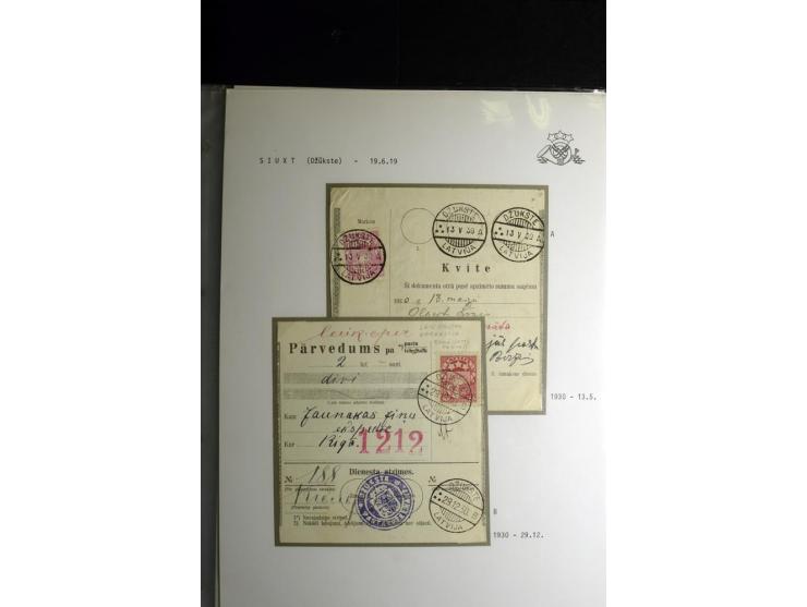 NORMSTEMPEL: AAHOF-ZVIDZIENA, umfangreiche Sammlung mit über 750 Briefen und Karten, alles sauber in 6 Alben