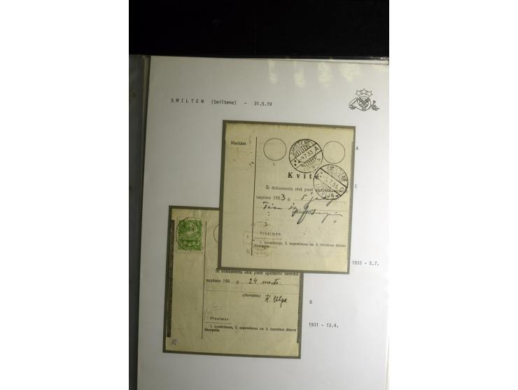 NORMSTEMPEL: AAHOF-ZVIDZIENA, umfangreiche Sammlung mit über 750 Briefen und Karten, alles sauber in 6 Alben