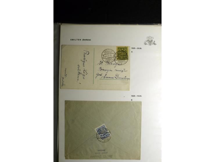 NORMSTEMPEL: AAHOF-ZVIDZIENA, umfangreiche Sammlung mit über 750 Briefen und Karten, alles sauber in 6 Alben