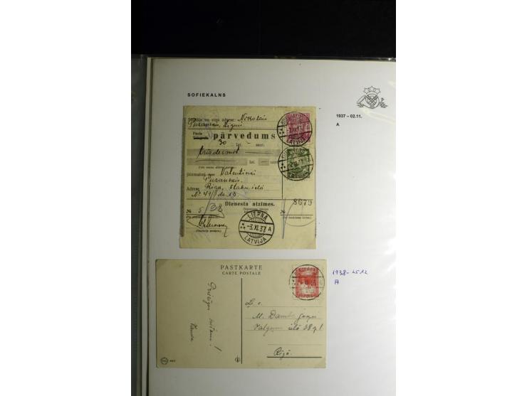 NORMSTEMPEL: AAHOF-ZVIDZIENA, umfangreiche Sammlung mit über 750 Briefen und Karten, alles sauber in 6 Alben