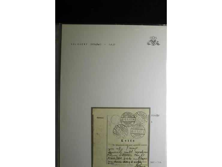 NORMSTEMPEL: AAHOF-ZVIDZIENA, umfangreiche Sammlung mit über 750 Briefen und Karten, alles sauber in 6 Alben