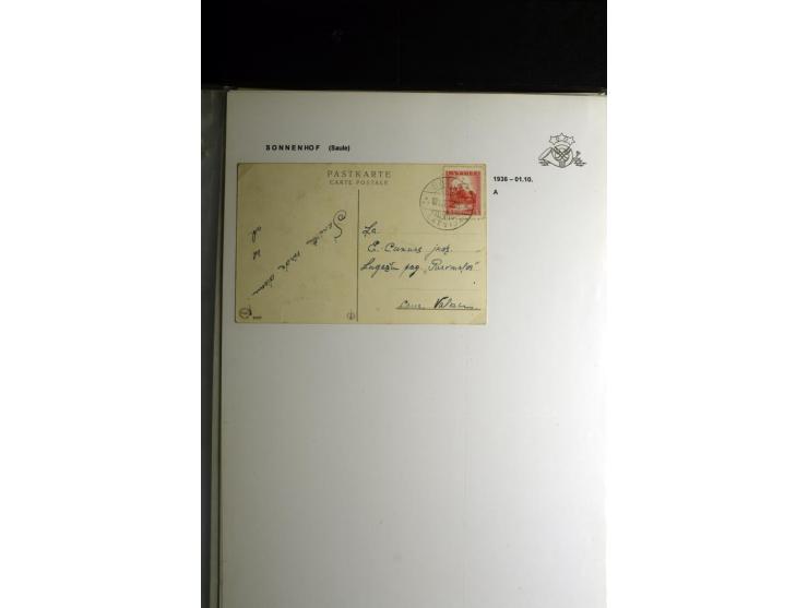 NORMSTEMPEL: AAHOF-ZVIDZIENA, umfangreiche Sammlung mit über 750 Briefen und Karten, alles sauber in 6 Alben