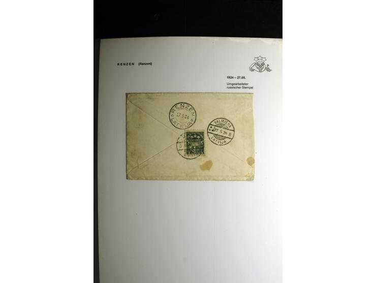 NORMSTEMPEL: AAHOF-ZVIDZIENA, umfangreiche Sammlung mit über 750 Briefen und Karten, alles sauber in 6 Alben