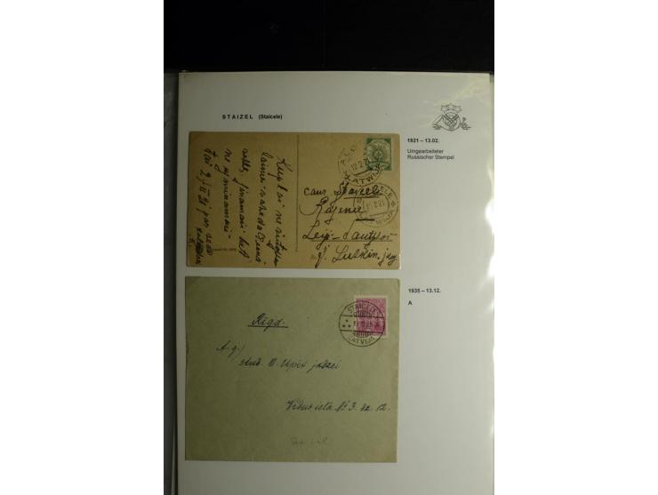 NORMSTEMPEL: AAHOF-ZVIDZIENA, umfangreiche Sammlung mit über 750 Briefen und Karten, alles sauber in 6 Alben