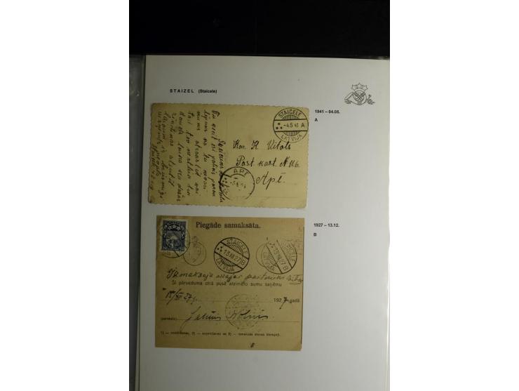 NORMSTEMPEL: AAHOF-ZVIDZIENA, umfangreiche Sammlung mit über 750 Briefen und Karten, alles sauber in 6 Alben