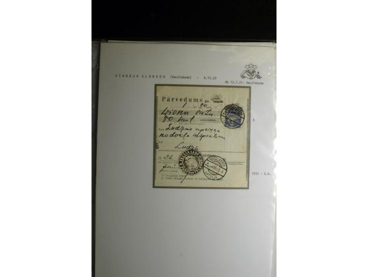 NORMSTEMPEL: AAHOF-ZVIDZIENA, umfangreiche Sammlung mit über 750 Briefen und Karten, alles sauber in 6 Alben