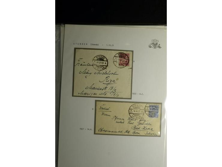 NORMSTEMPEL: AAHOF-ZVIDZIENA, umfangreiche Sammlung mit über 750 Briefen und Karten, alles sauber in 6 Alben