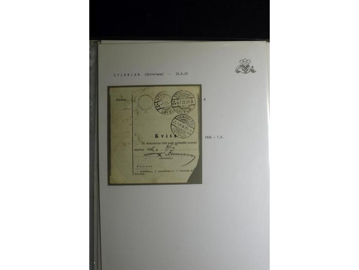 NORMSTEMPEL: AAHOF-ZVIDZIENA, umfangreiche Sammlung mit über 750 Briefen und Karten, alles sauber in 6 Alben