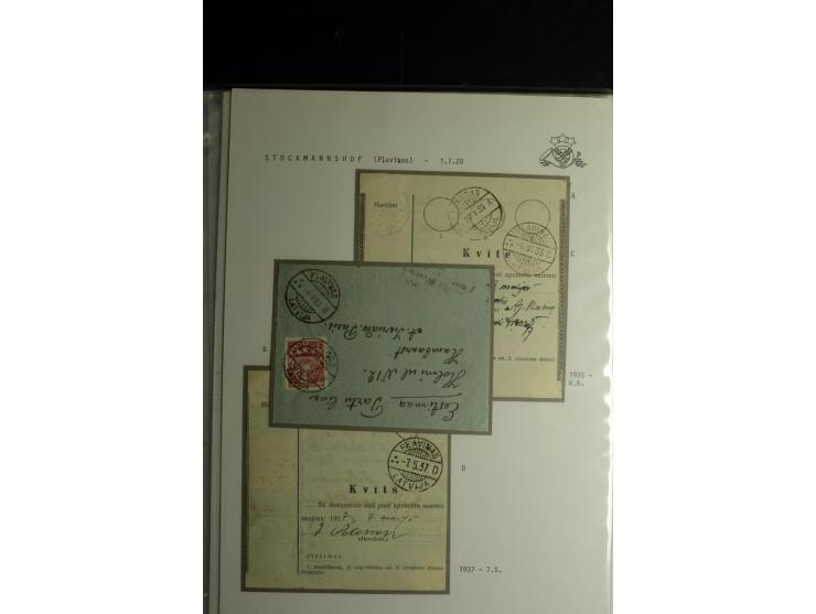NORMSTEMPEL: AAHOF-ZVIDZIENA, umfangreiche Sammlung mit über 750 Briefen und Karten, alles sauber in 6 Alben