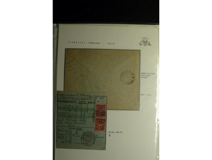 NORMSTEMPEL: AAHOF-ZVIDZIENA, umfangreiche Sammlung mit über 750 Briefen und Karten, alles sauber in 6 Alben