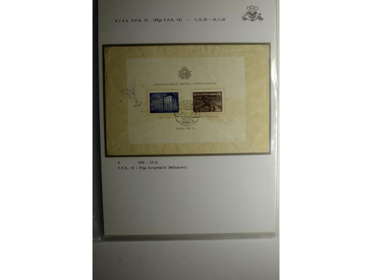 NORMSTEMPEL: RIGA, umfangreiche Sammlung von über 120 Briefen und Karten, dabei u.a. eine Geldanweisung von RIGA-GAISA OSTA 3