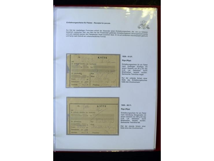PAKETKARTEN: 1922/41, über 40 Paketkarten, teilweise mit komplettem Kupon, dabei verschiedene Typen, Papierfarben, außerdem P