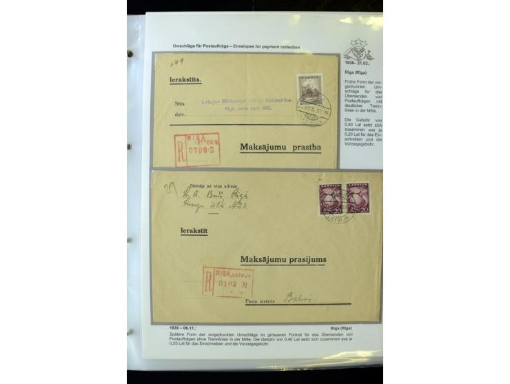 POSTFORMULARE: 1919/40, umfangreiche Sammlung von über 80 Ganzstücken, dabei "Au Bureau des Postes", Umschläge des Postscheck