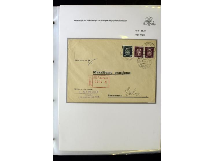 POSTFORMULARE: 1919/40, umfangreiche Sammlung von über 80 Ganzstücken, dabei "Au Bureau des Postes", Umschläge des Postscheck