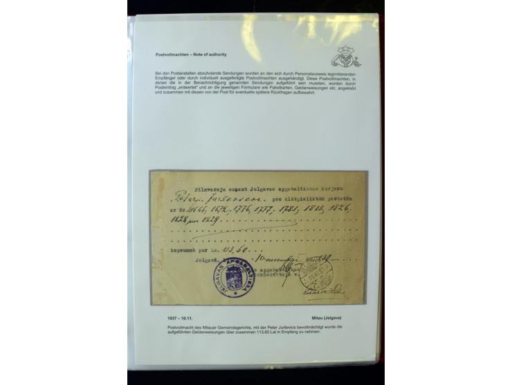 POSTFORMULARE: 1919/40, umfangreiche Sammlung von über 80 Ganzstücken, dabei "Au Bureau des Postes", Umschläge des Postscheck