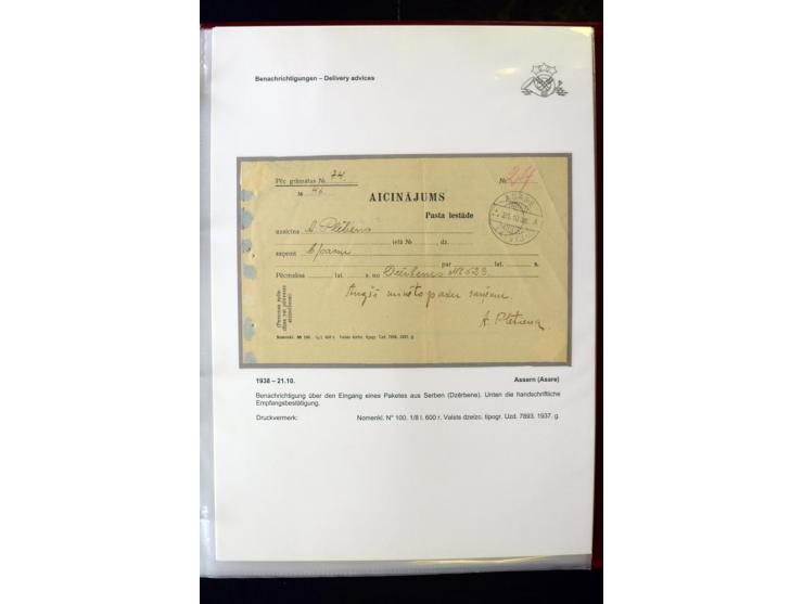 POSTFORMULARE: 1919/40, umfangreiche Sammlung von über 80 Ganzstücken, dabei "Au Bureau des Postes", Umschläge des Postscheck
