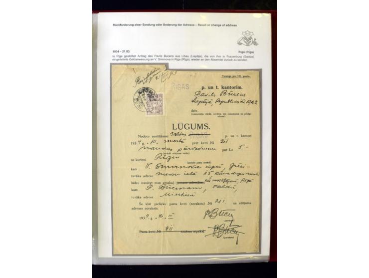 POSTFORMULARE: 1919/40, umfangreiche Sammlung von über 80 Ganzstücken, dabei "Au Bureau des Postes", Umschläge des Postscheck