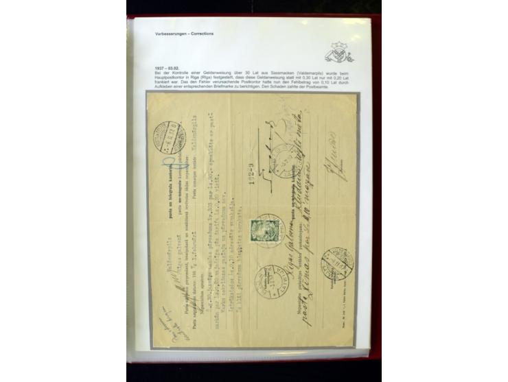 POSTFORMULARE: 1919/40, umfangreiche Sammlung von über 80 Ganzstücken, dabei "Au Bureau des Postes", Umschläge des Postscheck