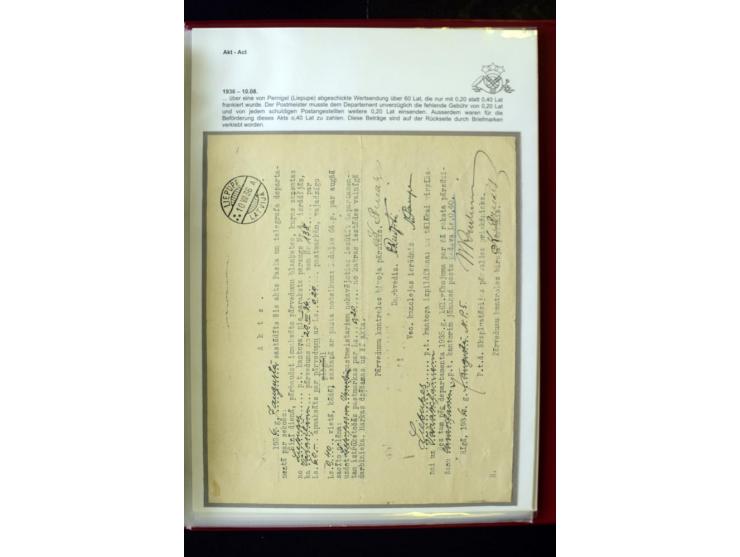 POSTFORMULARE: 1919/40, umfangreiche Sammlung von über 80 Ganzstücken, dabei "Au Bureau des Postes", Umschläge des Postscheck
