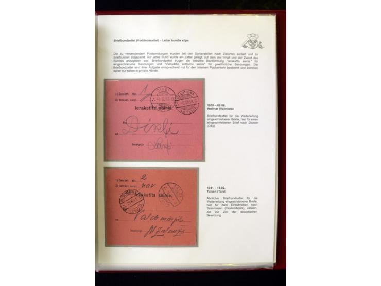 POSTFORMULARE: 1919/40, umfangreiche Sammlung von über 80 Ganzstücken, dabei "Au Bureau des Postes", Umschläge des Postscheck