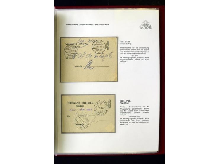 POSTFORMULARE: 1919/40, umfangreiche Sammlung von über 80 Ganzstücken, dabei "Au Bureau des Postes", Umschläge des Postscheck