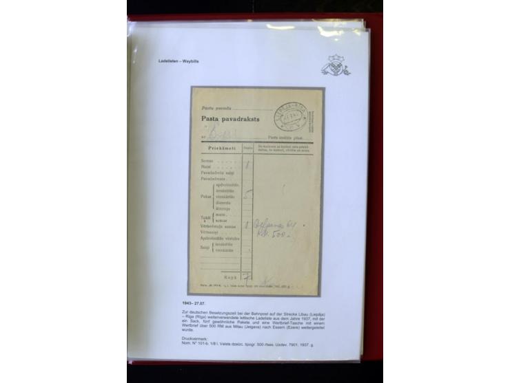 POSTFORMULARE: 1919/40, umfangreiche Sammlung von über 80 Ganzstücken, dabei "Au Bureau des Postes", Umschläge des Postscheck