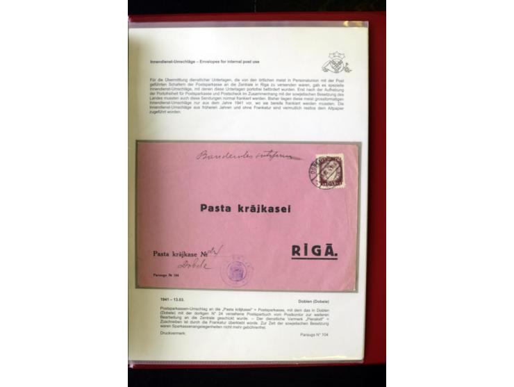 POSTFORMULARE: 1919/40, umfangreiche Sammlung von über 80 Ganzstücken, dabei "Au Bureau des Postes", Umschläge des Postscheck
