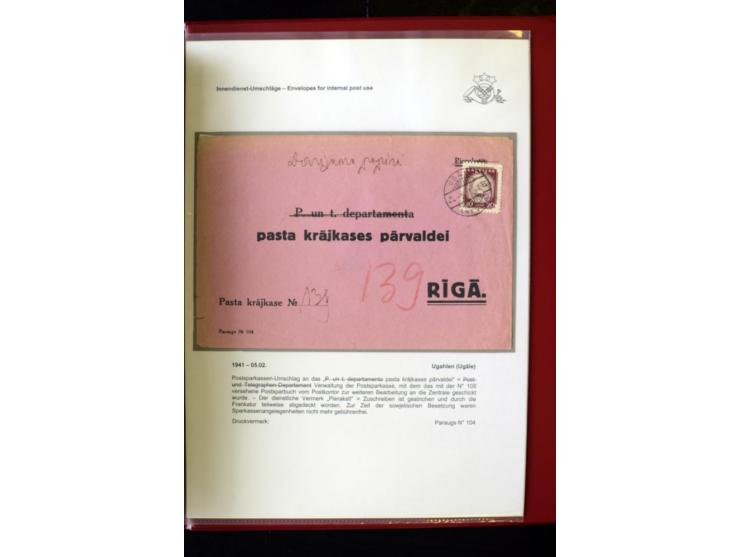 POSTFORMULARE: 1919/40, umfangreiche Sammlung von über 80 Ganzstücken, dabei "Au Bureau des Postes", Umschläge des Postscheck