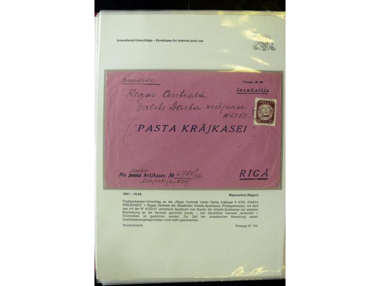 POSTFORMULARE: 1919/40, umfangreiche Sammlung von über 80 Ganzstücken, dabei "Au Bureau des Postes", Umschläge des Postscheck