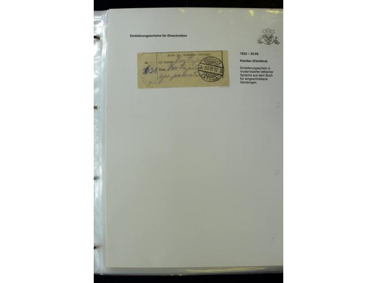 POSTFORMULARE: 1919/40, umfangreiche Sammlung von über 80 Ganzstücken, dabei "Au Bureau des Postes", Umschläge des Postscheck