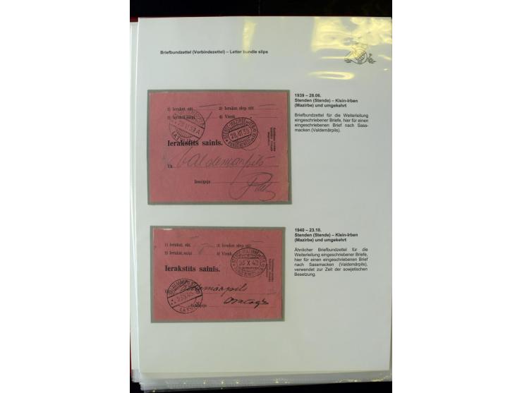 POSTFORMULARE: 1919/40, umfangreiche Sammlung von über 80 Ganzstücken, dabei "Au Bureau des Postes", Umschläge des Postscheck