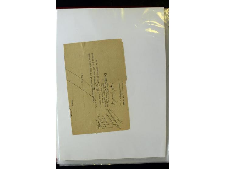 POSTFORMULARE: 1919/40, umfangreiche Sammlung von über 80 Ganzstücken, dabei "Au Bureau des Postes", Umschläge des Postscheck