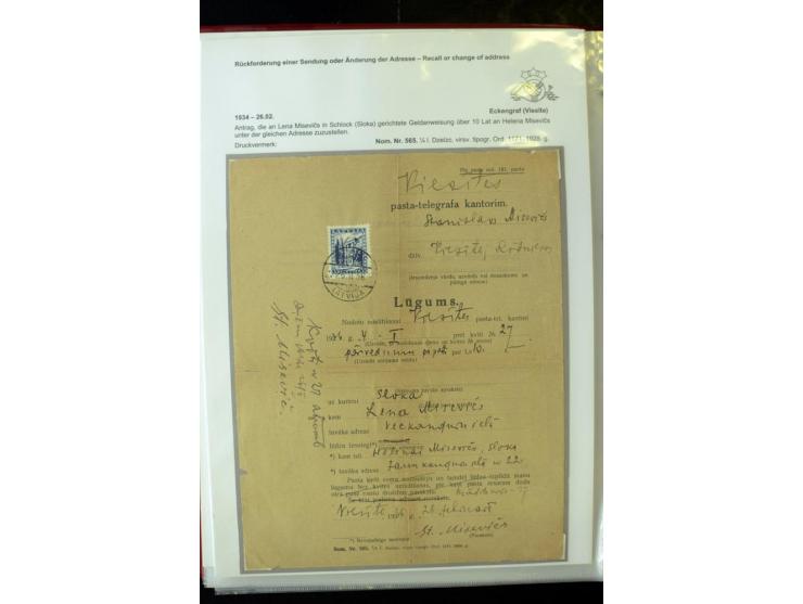 POSTFORMULARE: 1919/40, umfangreiche Sammlung von über 80 Ganzstücken, dabei "Au Bureau des Postes", Umschläge des Postscheck