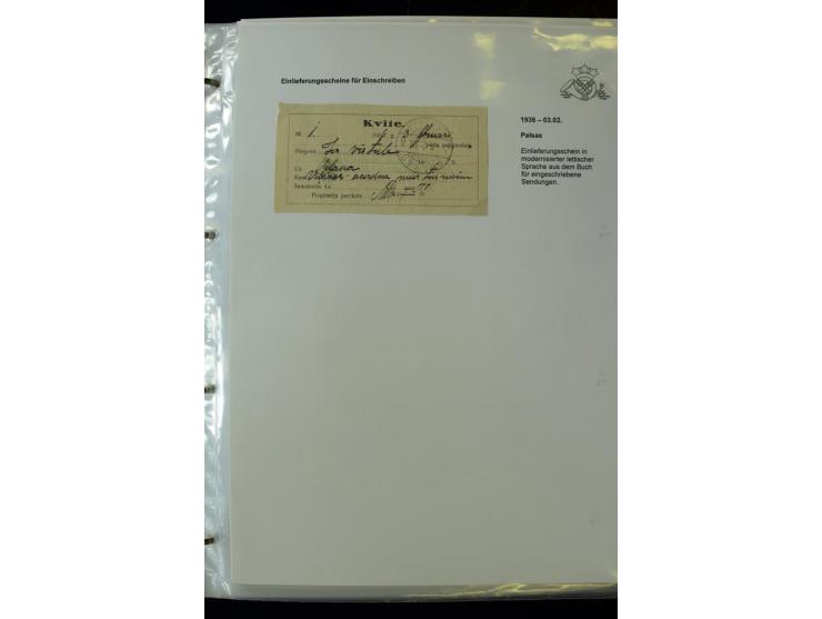 POSTFORMULARE: 1919/40, umfangreiche Sammlung von über 80 Ganzstücken, dabei "Au Bureau des Postes", Umschläge des Postscheck