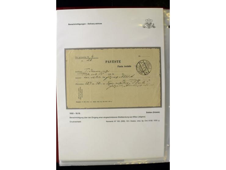 POSTFORMULARE: 1919/40, umfangreiche Sammlung von über 80 Ganzstücken, dabei "Au Bureau des Postes", Umschläge des Postscheck