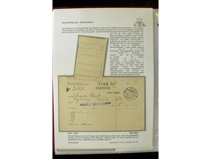 POSTFORMULARE: 1919/40, umfangreiche Sammlung von über 80 Ganzstücken, dabei "Au Bureau des Postes", Umschläge des Postscheck