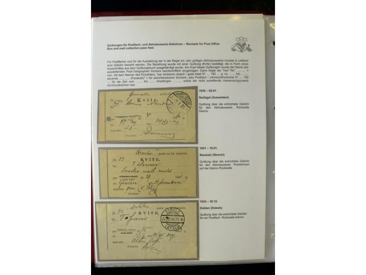 POSTFORMULARE: 1919/40, umfangreiche Sammlung von über 80 Ganzstücken, dabei "Au Bureau des Postes", Umschläge des Postscheck