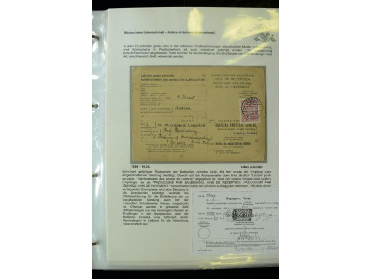 POSTFORMULARE: 1919/40, umfangreiche Sammlung von über 80 Ganzstücken, dabei "Au Bureau des Postes", Umschläge des Postscheck